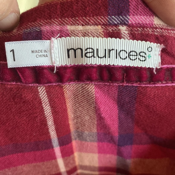 Maurices 1X flannel - Picture 5 of 6